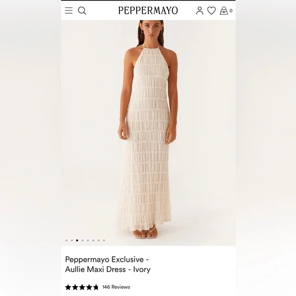 Peppermayo | Dresses | Peppermayo Aullie Ivory Maxi Dress | Poshmark